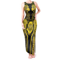 Niue The Rock Tank Maxi Dress The Island Of The Uga LT05 Women Black - Polynesian Pride