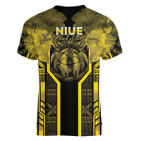 Niue The Rock Women V-Neck T-Shirt The Island Of The Uga LT05 - Polynesian Pride