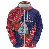 Guam Christmas Hoodie Felis Nabidat Guaman Seal With Poinsettia LT05 - Polynesian Pride