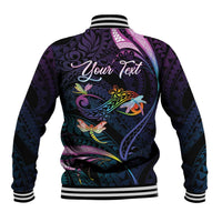 Personalised Polynesia Memorial Baseball Jacket Always Remembered Dragonfly Polynesian Style