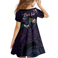 Personalised Polynesia Memorial Family Matching Mermaid Dress and Hawaiian Shirt Always Remembered Dragonfly Polynesian Style