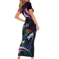 Personalised Polynesia Memorial Family Matching Short Sleeve Bodycon Dress and Hawaiian Shirt Always Remembered Dragonfly Polynesian Style LT05 - Polynesian Pride