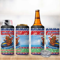 New Zealand Christmas 4 in 1 Can Cooler Tumbler Funny Jet Ride Kiwi Xmas LT05 - Polynesian Pride