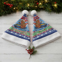 New Zealand Christmas Santa Hat Funny Jet Ride Kiwi Xmas - Polynesian Pride