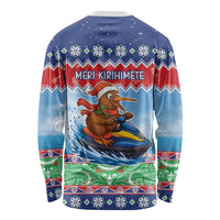 New Zealand Christmas Long Sleeve Shirt Funny Jet Ride Kiwi Xmas LT05 - Polynesian Pride