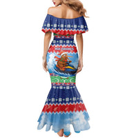 New Zealand Christmas Mermaid Dress Funny Jet Ride Kiwi Xmas LT05 - Polynesian Pride