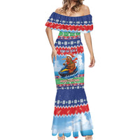 New Zealand Christmas Mermaid Dress Funny Jet Ride Kiwi Xmas LT05 - Polynesian Pride