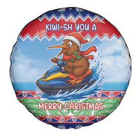 New Zealand Christmas Spare Tire Cover Funny Jet Ride Kiwi Xmas LT05 - Polynesian Pride