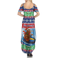 New Zealand Christmas Summer Maxi Dress Funny Jet Ride Kiwi Xmas LT05 - Polynesian Pride