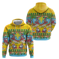 Hawaii Christmas Zip Hoodie Mele Kalikimaka Tropical Vibes - Polynesian Pride