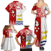Personalised Tonga And Kiribati Family Matching Summer Maxi Dress and Hawaiian Shirt Coat Of Arms Polynesian Pattern LT05 - Polynesian Pride