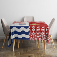 Tonga And Kiribati Tablecloth Coat Of Arms Polynesian Pattern LT05 - Polynesian Pride