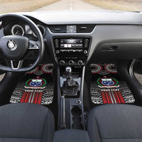 Samoa Black Saturday Car Mats Samoan Warrior Tribal Pattern