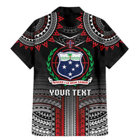 Personalised Samoa Black Saturday Family Matching Mermaid Dress and Hawaiian Shirt Samoan Warrior Tribal Pattern LT05 - Polynesian Pride