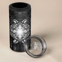New Zealand Matariki 4 in 1 Can Cooler Tumbler Maori Moko Black Galaxy LT05 - Polynesian Pride