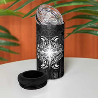 New Zealand Matariki 4 in 1 Can Cooler Tumbler Maori Moko Black Galaxy LT05 - Polynesian Pride