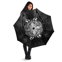 New Zealand Matariki Umbrella Maori Moko Black Galaxy
