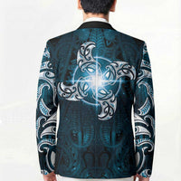New Zealand Matariki Waita Blazer Maori Moko Dark Blue Galaxy
