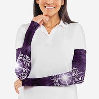 New Zealand Matariki Waipunarangi Arm Sleeves Maori Moko Purple Galaxy LT05 - Polynesian Pride