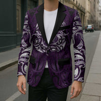 New Zealand Matariki Waipunarangi Blazer Maori Moko Purple Galaxy