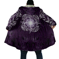 New Zealand Matariki Waipunarangi Cloak Maori Moko Purple Galaxy LT05 - Polynesian Pride