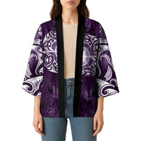 New Zealand Matariki Waipunarangi Kimono Maori Moko Purple Galaxy LT05 - Polynesian Pride