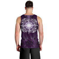 New Zealand Matariki Waipunarangi Men Tank Top Maori Moko Purple Galaxy LT05 - Polynesian Pride