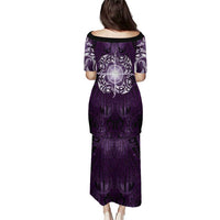 New Zealand Matariki Waipunarangi Puletasi Maori Moko Purple Galaxy LT05 - Polynesian Pride