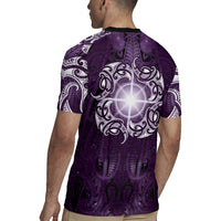 New Zealand Matariki Waipunarangi Rugby Jersey Maori Moko Purple Galaxy LT05 - Polynesian Pride