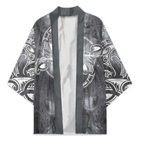 New Zealand Matariki Ururangi Kimono Maori Moko Grey Galaxy