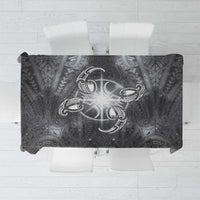 New Zealand Matariki Ururangi Tablecloth Maori Moko Grey Galaxy