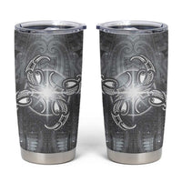 New Zealand Matariki Ururangi Tumbler Cup Maori Moko Grey Galaxy