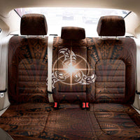 New Zealand Matariki Tupuanuku Back Car Seat Cover Maori Moko Brown Galaxy LT05 - Polynesian Pride