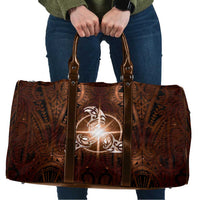 New Zealand Matariki Tupuanuku Travel Bag Maori Moko Brown Galaxy LT05 Brown - Polynesian Pride
