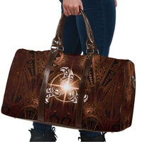 New Zealand Matariki Tupuanuku Travel Bag Maori Moko Brown Galaxy LT05 - Polynesian Pride
