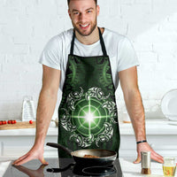 New Zealand Matariki Tupuarangi Apron Maori Moko Green Galaxy