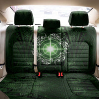 New Zealand Matariki Tupuarangi Back Car Seat Cover Maori Moko Green Galaxy LT05 - Polynesian Pride