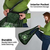 New Zealand Matariki Tupuarangi Grocery Bag Maori Moko Green Galaxy LT05 - Polynesian Pride
