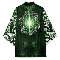 New Zealand Matariki Tupuarangi Kimono Maori Moko Green Galaxy