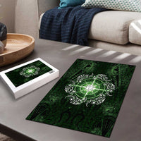 New Zealand Matariki Tupuarangi Puzzle Maori Moko Green Galaxy