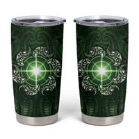 New Zealand Matariki Tupuarangi Tumbler Cup Maori Moko Green Galaxy LT05 Green - Polynesian Pride