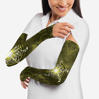 New Zealand Matariki Hiwaiterangi Arm Sleeves Maori Moko Yellow Galaxy LT05 - Polynesian Pride