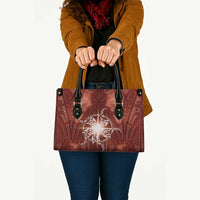 New Zealand Matariki Pohutukawa Leather Bag Maori Moko Red Galaxy