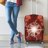 New Zealand Matariki Pohutukawa Luggage Cover Maori Moko Red Galaxy LT05 - Polynesian Pride