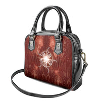 New Zealand Matariki Pohutukawa Shoulder Handbag Maori Moko Red Galaxy
