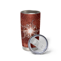 New Zealand Matariki Pohutukawa Tumbler Cup Maori Moko Red Galaxy LT05 - Polynesian Pride
