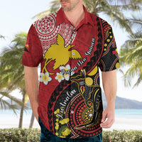Papua New Guinea And Australia Aboriginal Hawaiian Shirt Bird Of Paradise And Kangaroo Together LT05 - Polynesian Pride