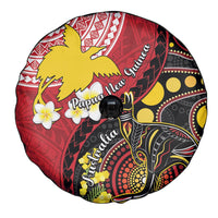 Papua New Guinea And Australia Aboriginal Spare Tire Cover Bird Of Paradise And Kangaroo Together LT05 - Polynesian Pride