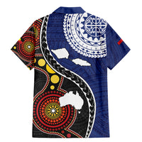 Samoa And Australia Together Family Matching Mermaid Dress and Hawaiian Shirt Aboriginal Mix Polynesian LT05 - Polynesian Pride