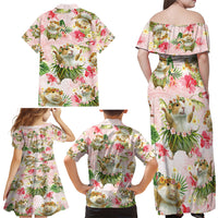 Hawaii Guinea Hula Pig Family Matching Off Shoulder Maxi Dress and Hawaiian Shirt Funny Tropical Style LT05 - Polynesian Pride